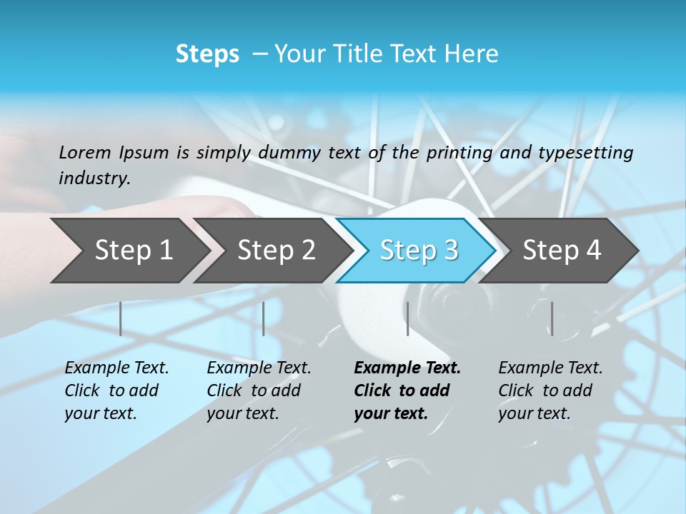 Wrench Hand Biker PowerPoint Template