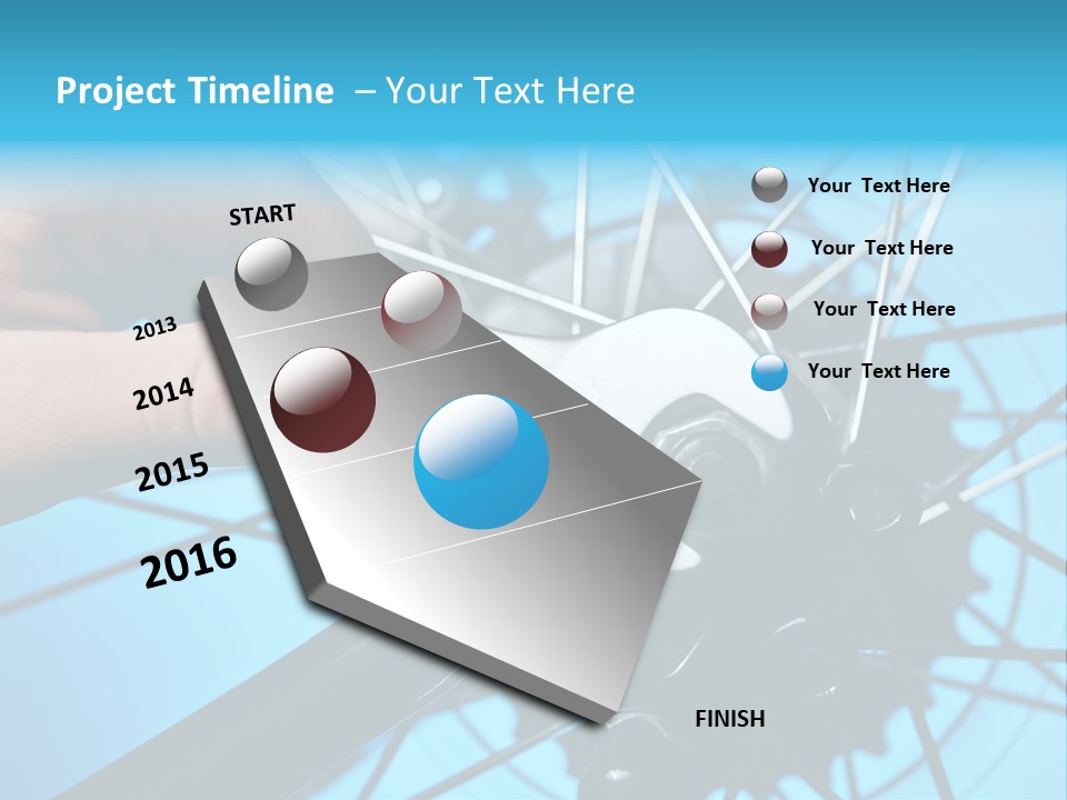 Wrench Hand Biker PowerPoint Template