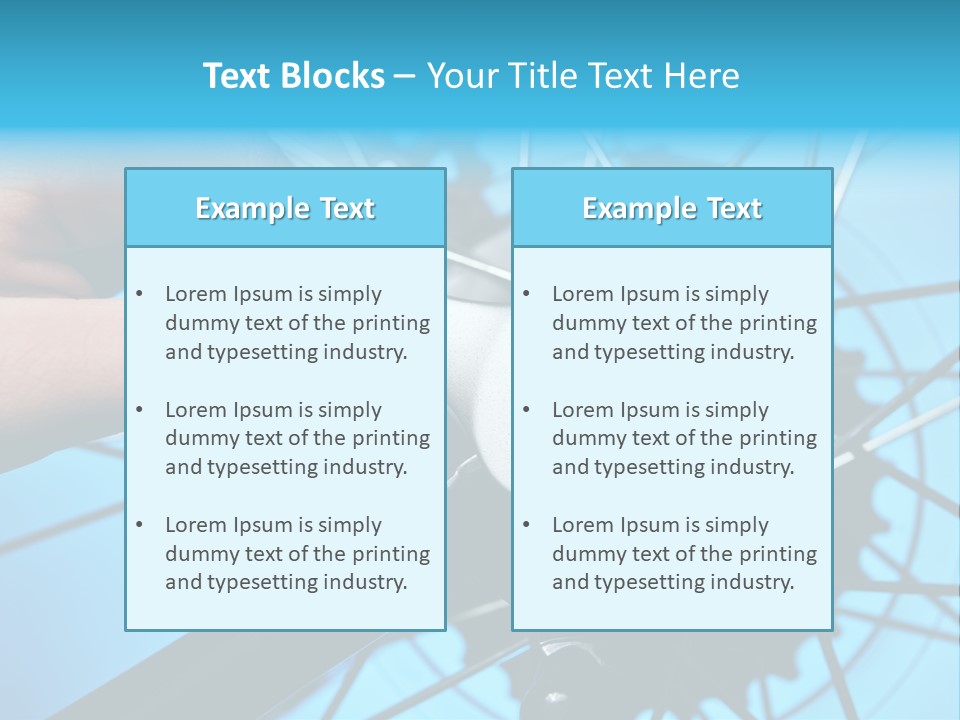 Wrench Hand Biker PowerPoint Template