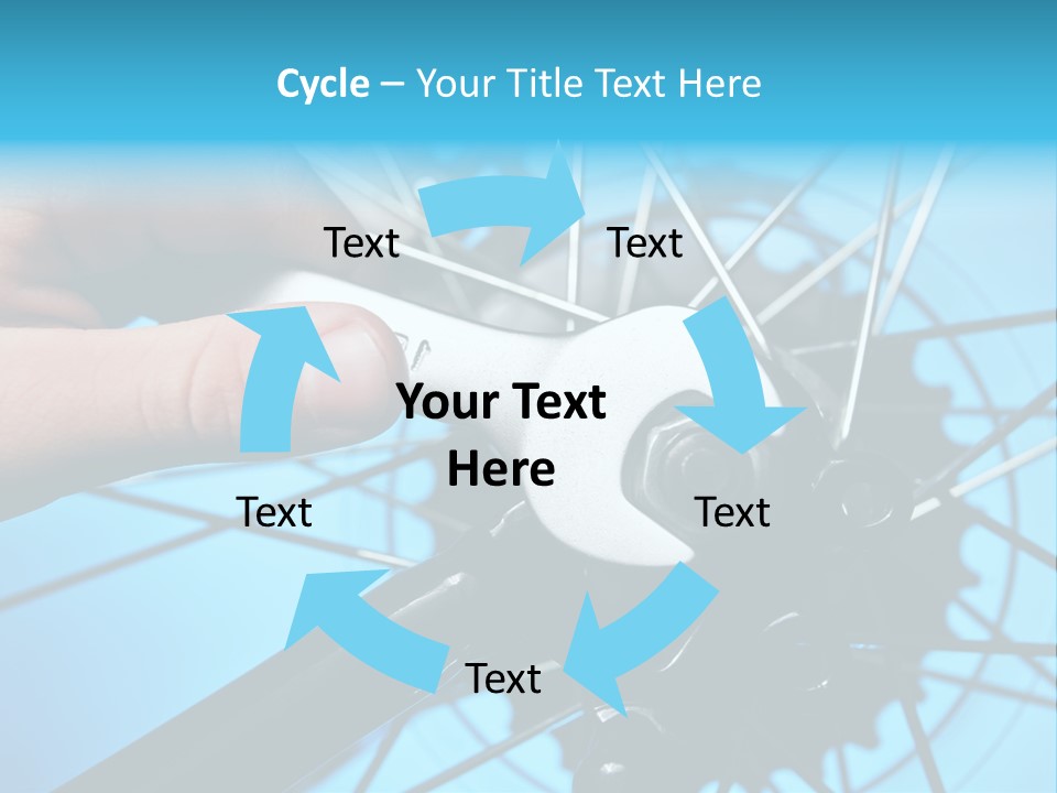 Wrench Hand Biker PowerPoint Template