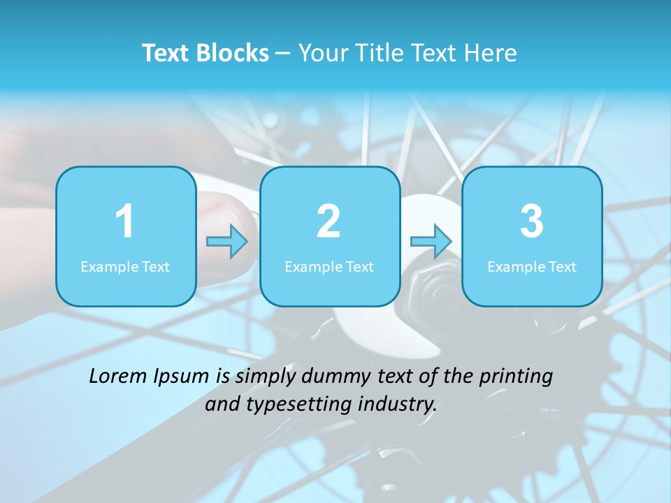 Wrench Hand Biker PowerPoint Template