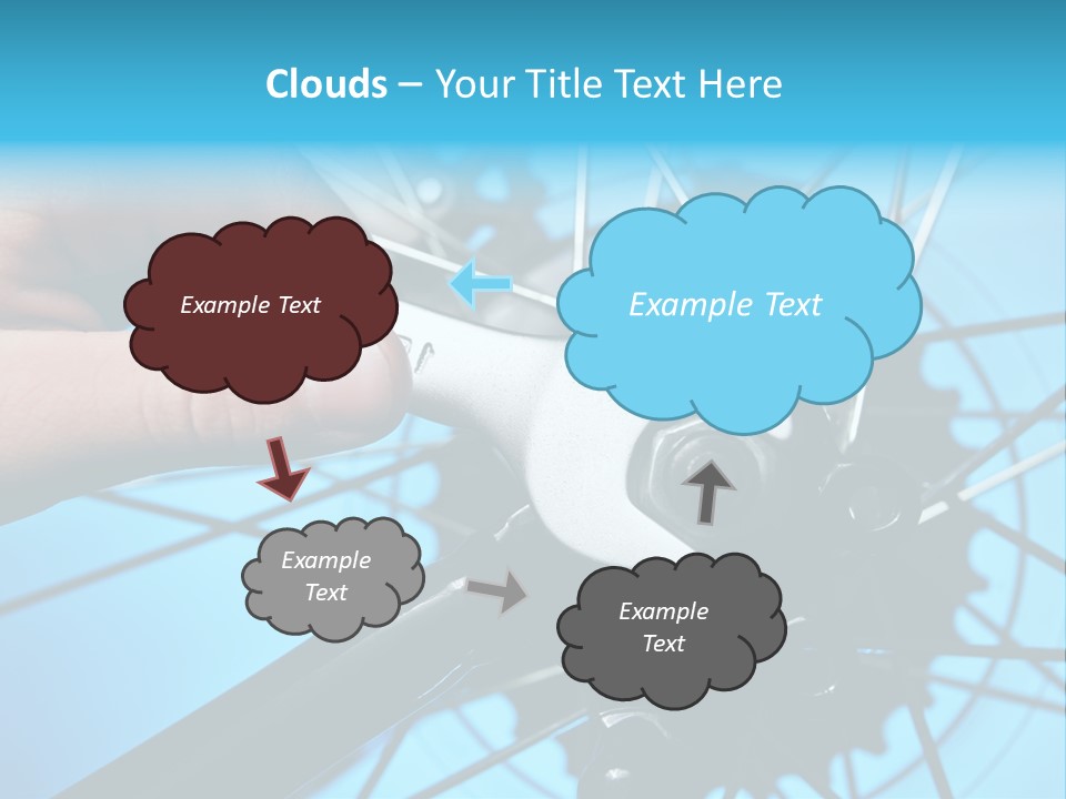 Wrench Hand Biker PowerPoint Template