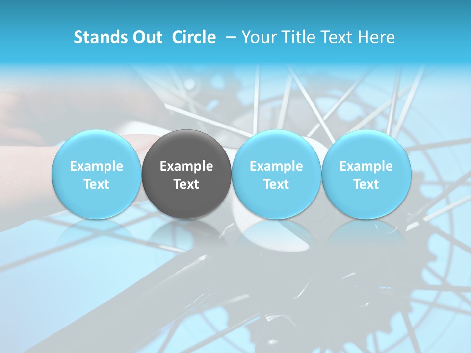 Wrench Hand Biker PowerPoint Template