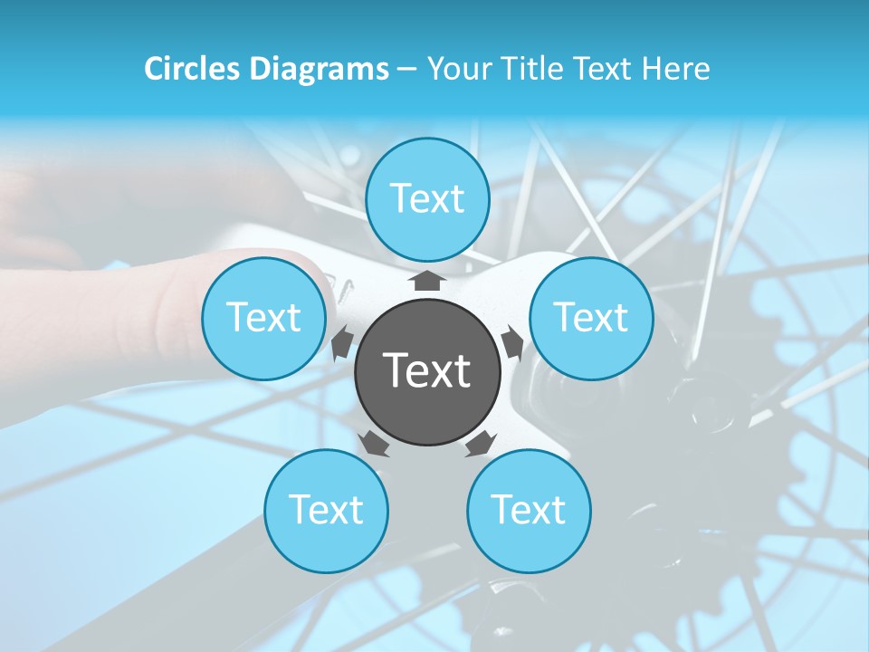 Wrench Hand Biker PowerPoint Template