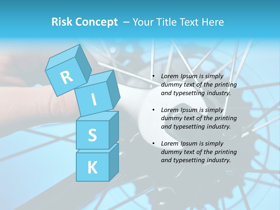 Wrench Hand Biker PowerPoint Template