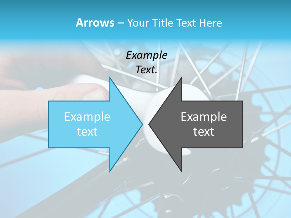 Wrench Hand Biker PowerPoint Template