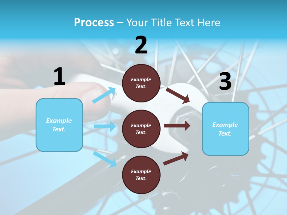 Wrench Hand Biker PowerPoint Template