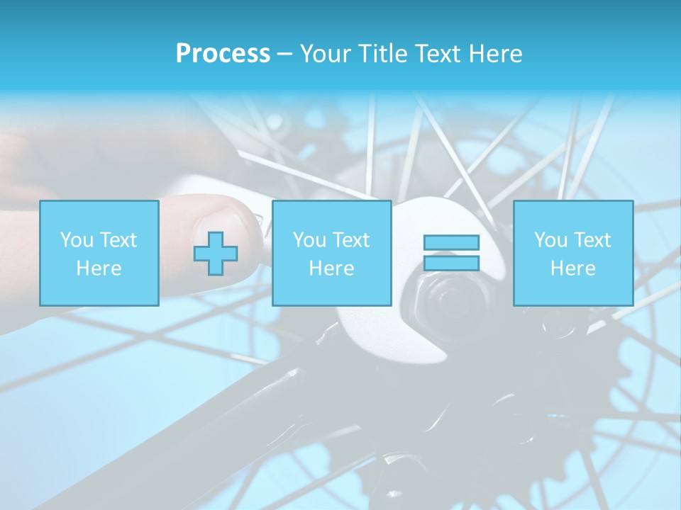 Wrench Hand Biker PowerPoint Template