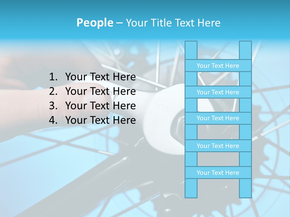 Wrench Hand Biker PowerPoint Template