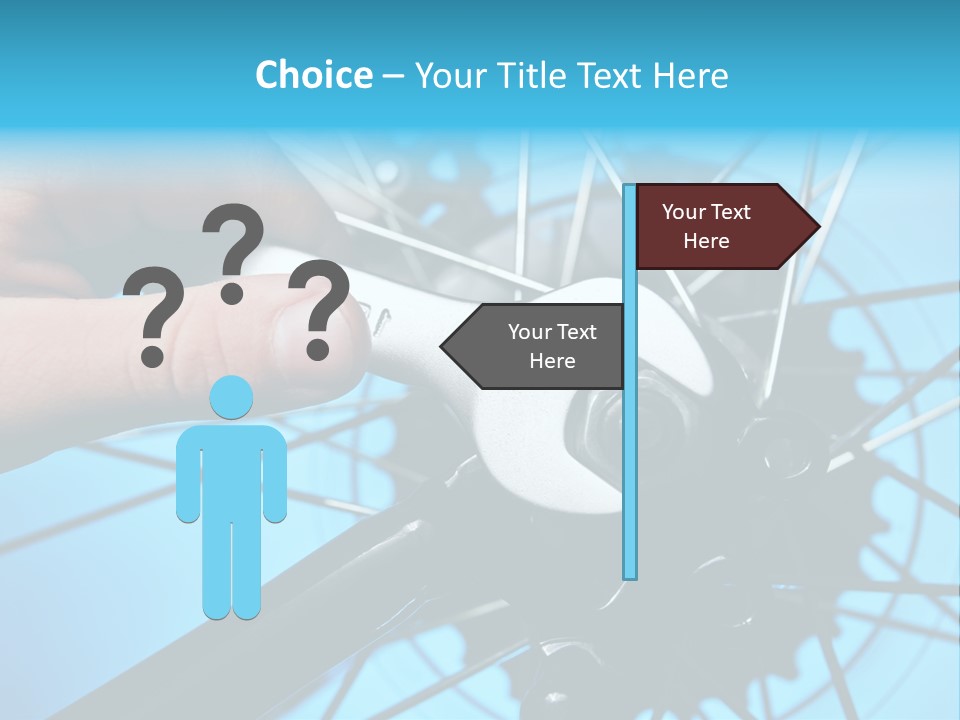 Wrench Hand Biker PowerPoint Template