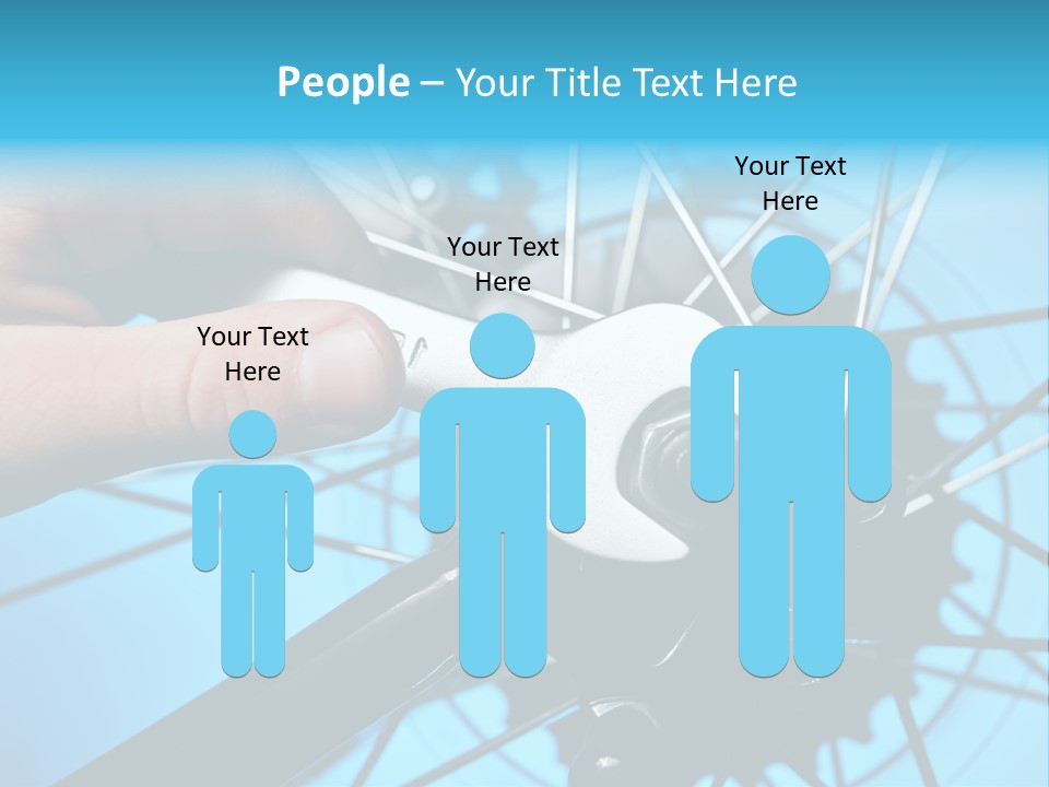 Wrench Hand Biker PowerPoint Template