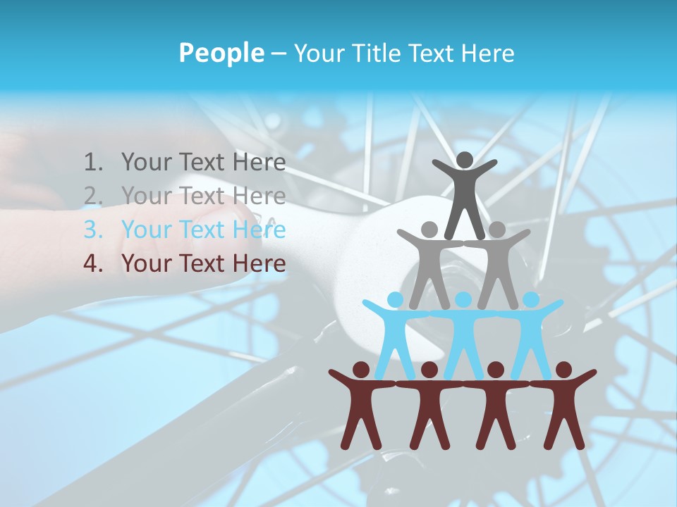 Wrench Hand Biker PowerPoint Template