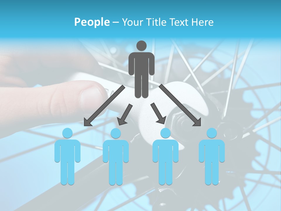 Wrench Hand Biker PowerPoint Template