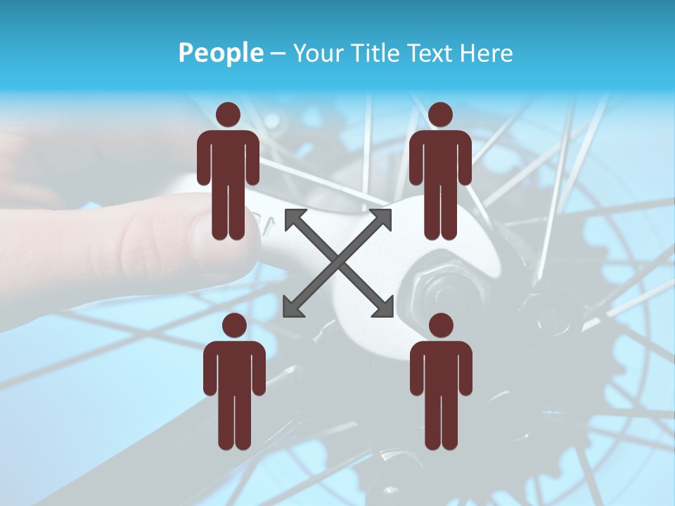 Wrench Hand Biker PowerPoint Template