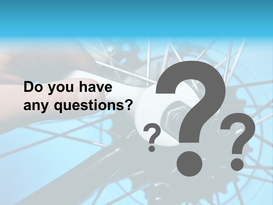 Wrench Hand Biker PowerPoint Template