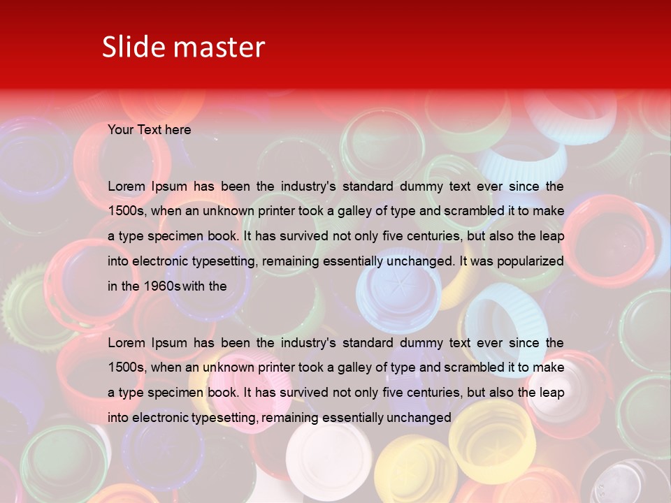 Reuse Bottle Mosaic PowerPoint Template