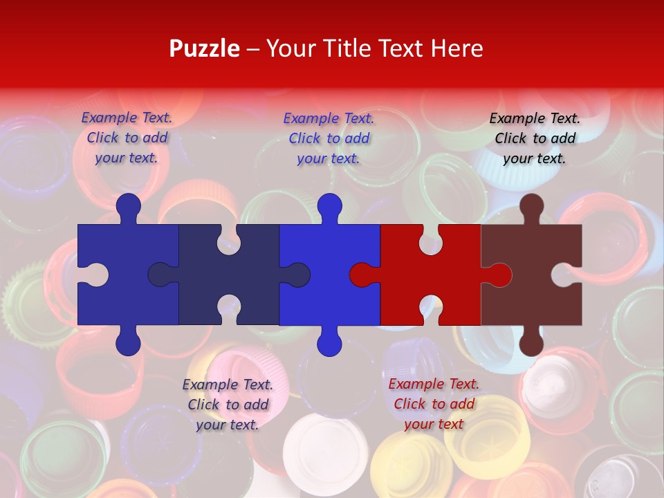 Reuse Bottle Mosaic PowerPoint Template