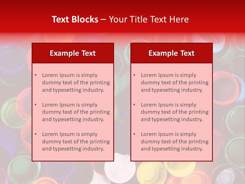 Reuse Bottle Mosaic PowerPoint Template