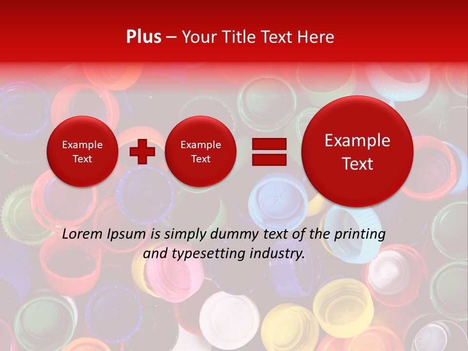 Reuse Bottle Mosaic PowerPoint Template
