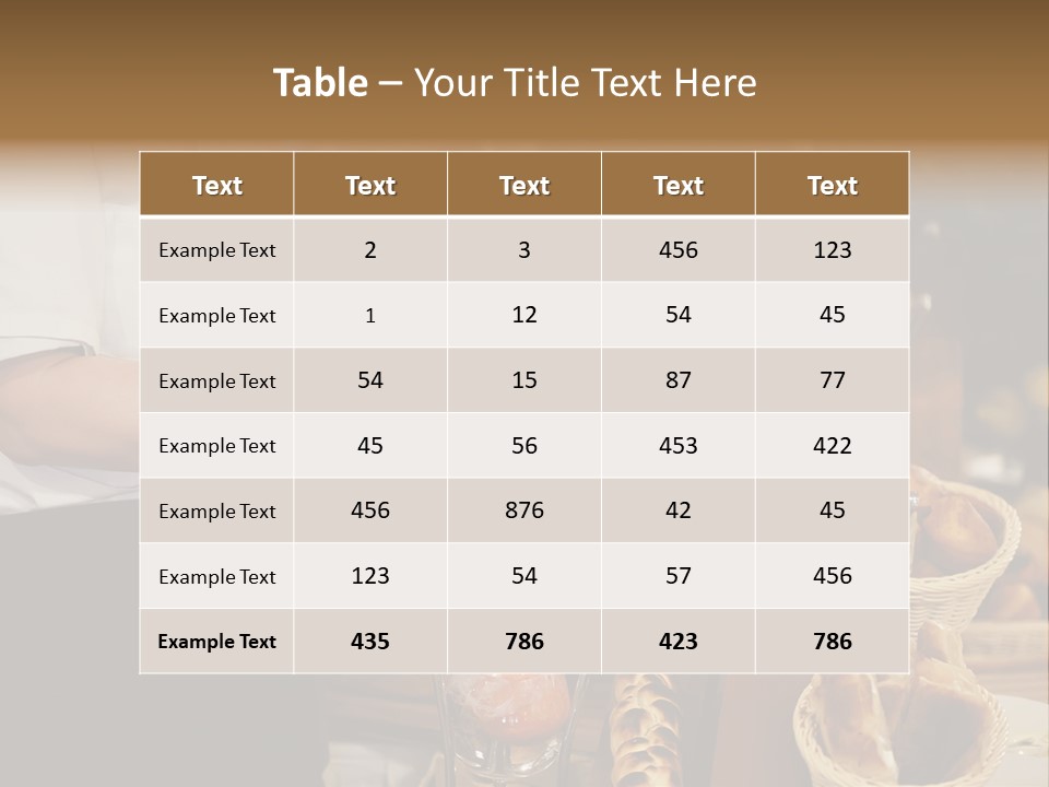 Uniform Cooking Delicious PowerPoint Template