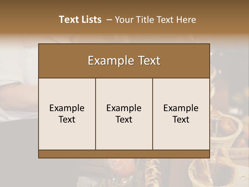 Uniform Cooking Delicious PowerPoint Template