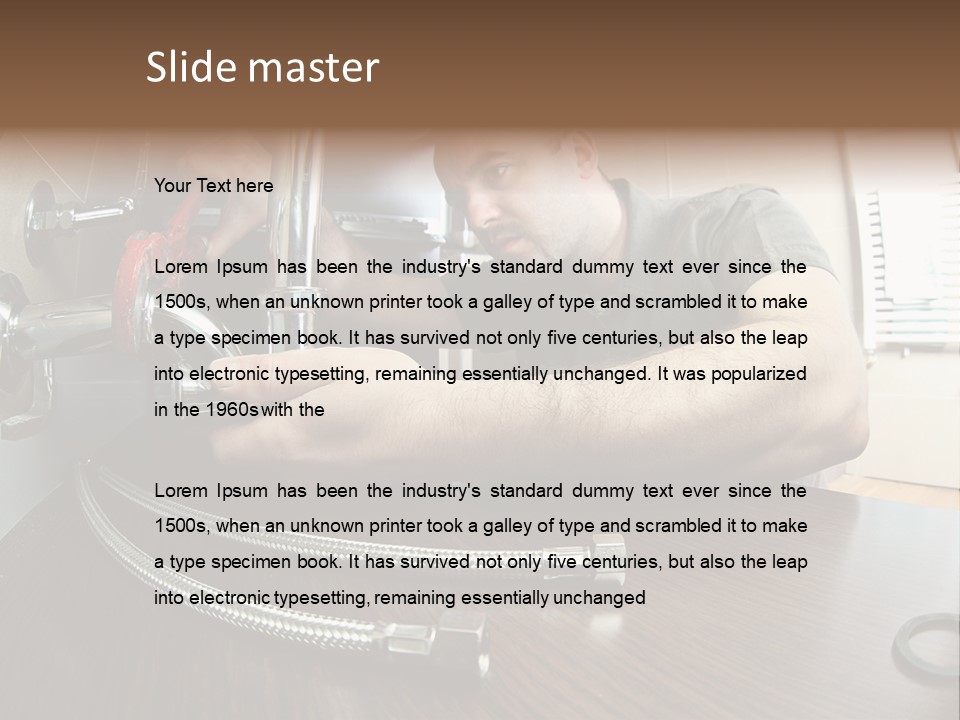 Handsome Work Handyman PowerPoint Template