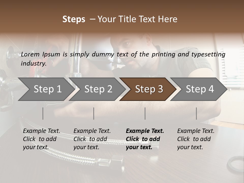 Handsome Work Handyman PowerPoint Template