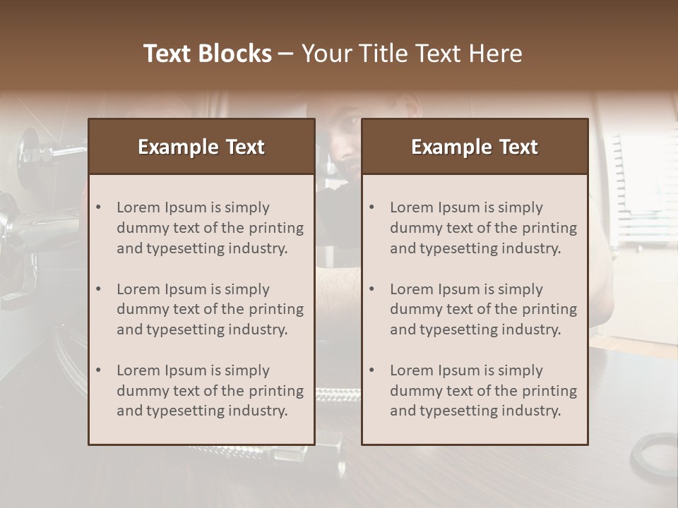 Handsome Work Handyman PowerPoint Template