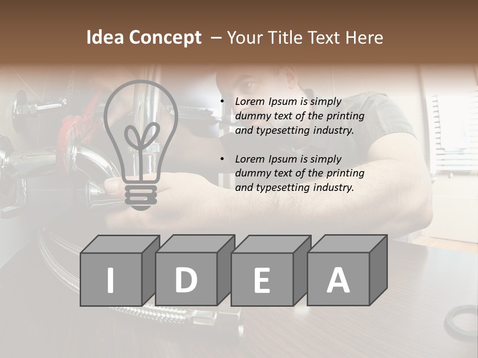 Handsome Work Handyman PowerPoint Template