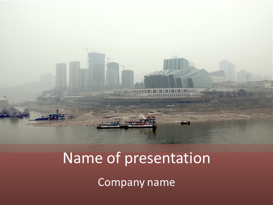 Water Sky Pollution PowerPoint Template