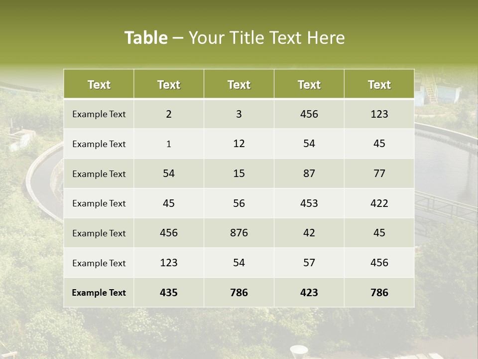 Flow Environment Freshness PowerPoint Template
