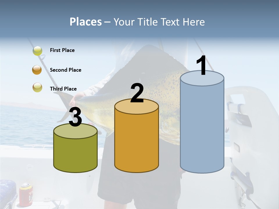 Colorful Fish Dolphin Fish Ocean Fishing PowerPoint Template