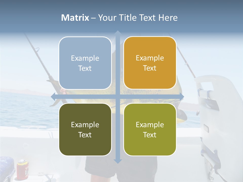 Colorful Fish Dolphin Fish Ocean Fishing PowerPoint Template