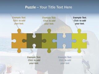 Colorful Fish Dolphin Fish Ocean Fishing PowerPoint Template