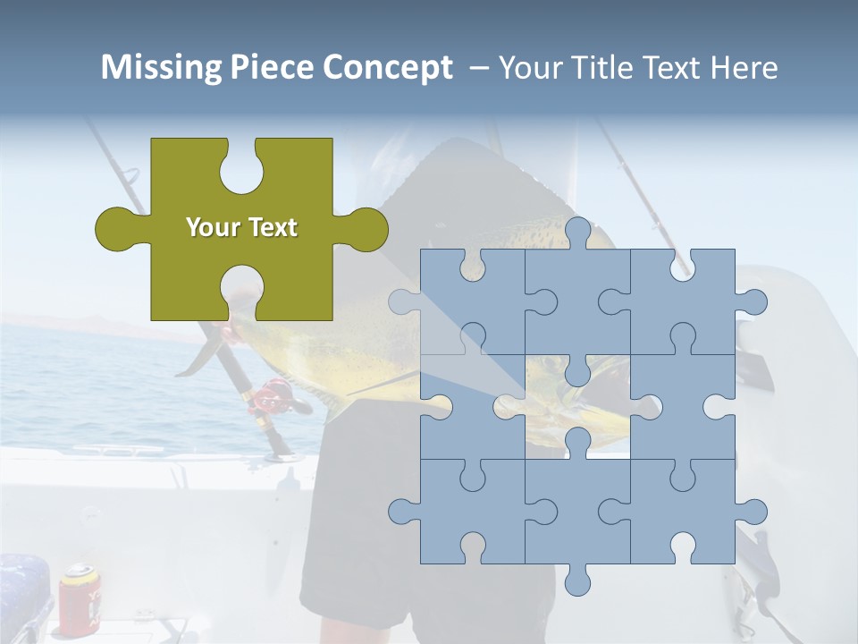 Colorful Fish Dolphin Fish Ocean Fishing PowerPoint Template