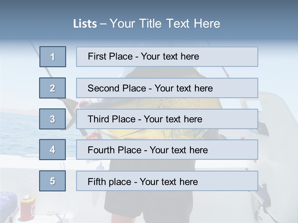 Colorful Fish Dolphin Fish Ocean Fishing PowerPoint Template