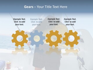 Colorful Fish Dolphin Fish Ocean Fishing PowerPoint Template