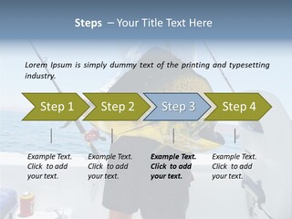 Colorful Fish Dolphin Fish Ocean Fishing PowerPoint Template