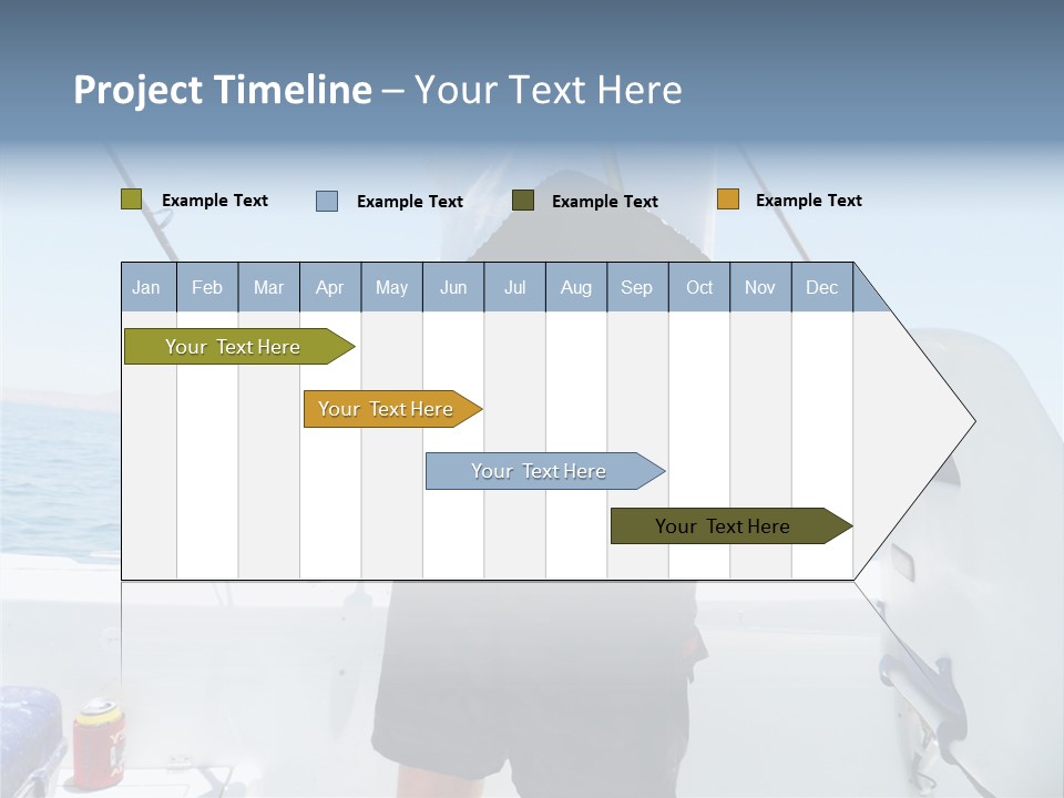 Colorful Fish Dolphin Fish Ocean Fishing PowerPoint Template