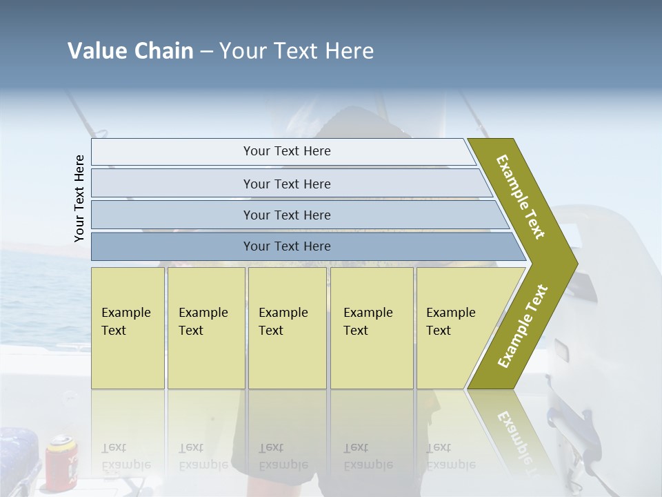 Colorful Fish Dolphin Fish Ocean Fishing PowerPoint Template