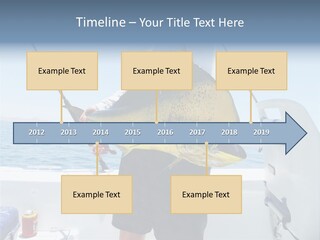 Colorful Fish Dolphin Fish Ocean Fishing PowerPoint Template