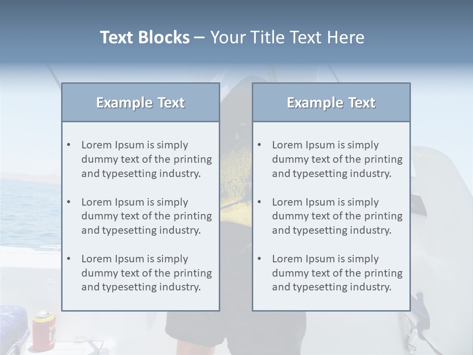 Colorful Fish Dolphin Fish Ocean Fishing PowerPoint Template