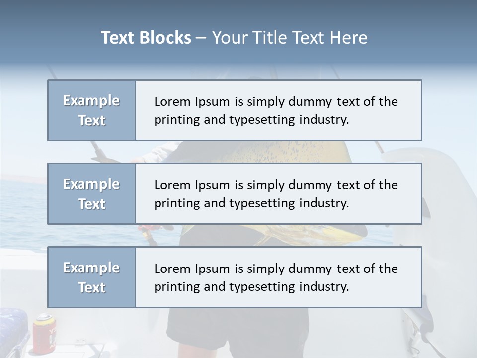 Colorful Fish Dolphin Fish Ocean Fishing PowerPoint Template