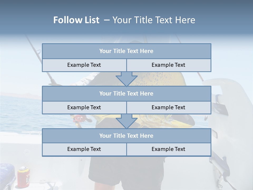 Colorful Fish Dolphin Fish Ocean Fishing PowerPoint Template