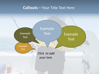 Colorful Fish Dolphin Fish Ocean Fishing PowerPoint Template