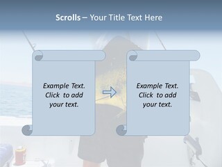 Colorful Fish Dolphin Fish Ocean Fishing PowerPoint Template