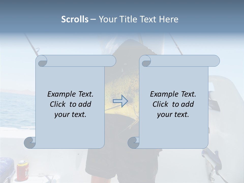 Colorful Fish Dolphin Fish Ocean Fishing PowerPoint Template