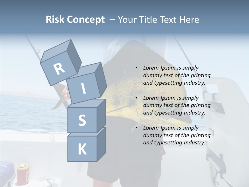 Colorful Fish Dolphin Fish Ocean Fishing PowerPoint Template