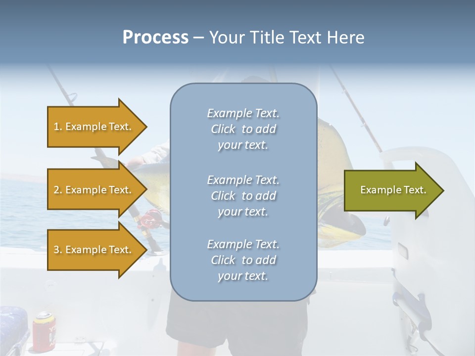Colorful Fish Dolphin Fish Ocean Fishing PowerPoint Template