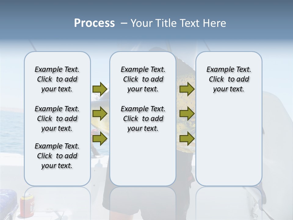 Colorful Fish Dolphin Fish Ocean Fishing PowerPoint Template